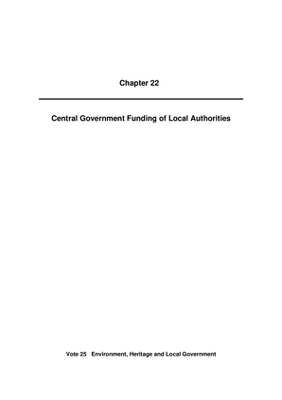 2010 Annual Report, Chapter 22 Central Government Funding of Local Authorities thumbnail