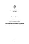 General Matters Special Report 6 National Roads Authority Primary Routes Improvement Programme thumbnail
