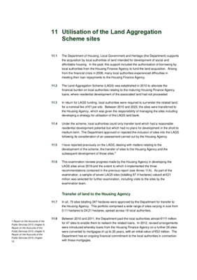 11. Utilisation of the Land Aggregation Scheme sites thumbnail