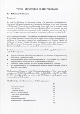 1999 Annual Report, Chapter 07 Department of the Taoiseach thumbnail