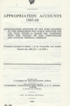 Appropriation Accounts 1967 68 thumbnail