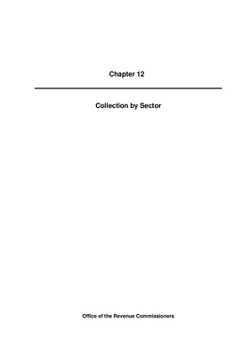 2010 Annual Report, Chapter 12 Collection by Sector thumbnail
