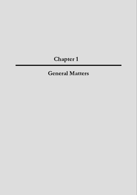 2004 Annual Report, Chapter 01 General Matters thumbnail
