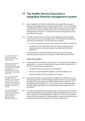 17. The Health Service Executive's integrated financial management system thumbnail