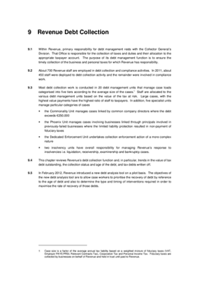 2011 Annual Report, Chapter 9: Revenue Debt Collection thumbnail