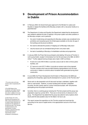 2014 Annual Report, Chapter 9: Development of Prison Accommodation in Dublin thumbnail