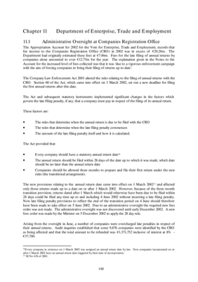 2002 Annual Report, Chapter 11 Department of Enterprise, Trade and Employment thumbnail