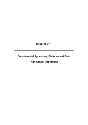2009 Annual Report, Chapter 27 Department of Agriculture, Fisheries and Food AI thumbnail