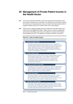 2014 Annual Report, Chapter 20: Management of Private Patient Income in the Health Sector thumbnail
