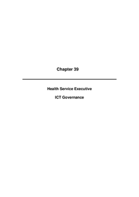 2009 Annual Report, Chapter 39 Health Service Executive ICT Governance thumbnail