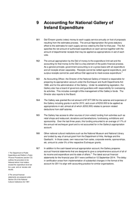 2013 Annual Report, Chapter 9: Accounting for National Gallery of Ireland Expenditure thumbnail