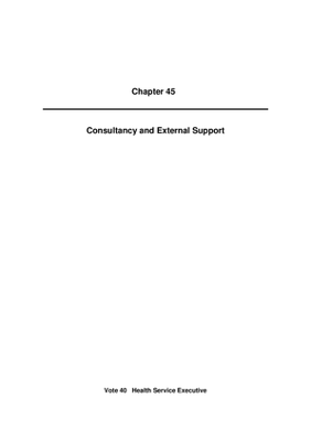 2010 Annual Report, Chapter 45 Consultancy and External Support thumbnail