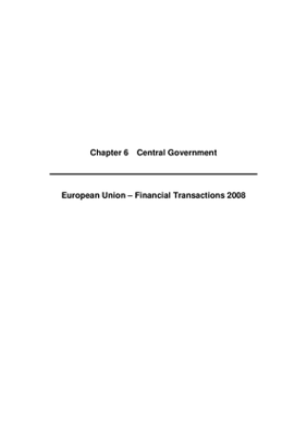 2008 Annual Report, Chapter 06 Central Government European Union FT 2008 thumbnail