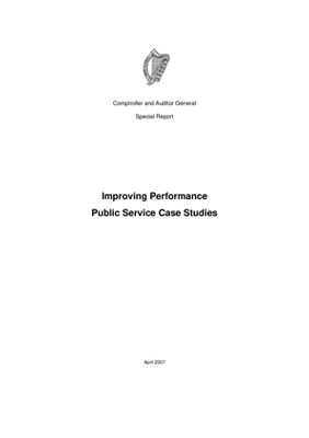 Special Report 56 Improving Performance Public Service Case Studies thumbnail
