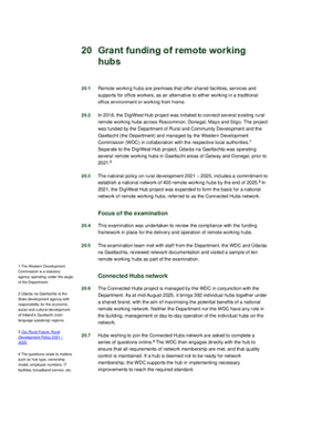 20. Grant funding of remote working hubs thumbnail