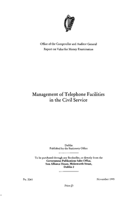 Special Report 05 Management of Telephone Facilities in the Civil Service thumbnail