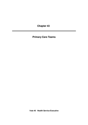 2010 Annual Report, Chapter 43 Primary Care Teams thumbnail